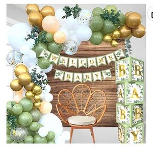 Sage Baby Shower Decorations